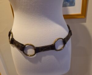 Banana Republic Espresso Belt with Brass Accents